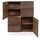 WoodMan Highboard WOODMAN, braun (nuss), B:100cm H:140cm T:48cm, Sideboards, Highboard, Kommode mit Holzfurnier aus Eiche, im Skandinavischen Design