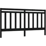 vidaXL Kopfteil Schwarz 186x4x100 cm Massivholz Kiefer