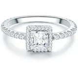 Trilani Ring aus Sterling Silber mit Zirkonia in silber | Gr.: 58