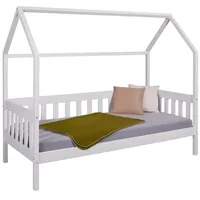 Interlink Inter Link Hausbett Funky Housebed 90x200 Kiefer weiss lackiert – Weiß