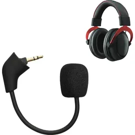 kwmobile Ersatz Kopfhörer Mikrofon kompatibel mit Kingston HyperX Cloud/Cloud X/CloudX Core Headset - Gaming Headphones Mikrofon mit 3,5 mm Klinkenstecker - Schwarz