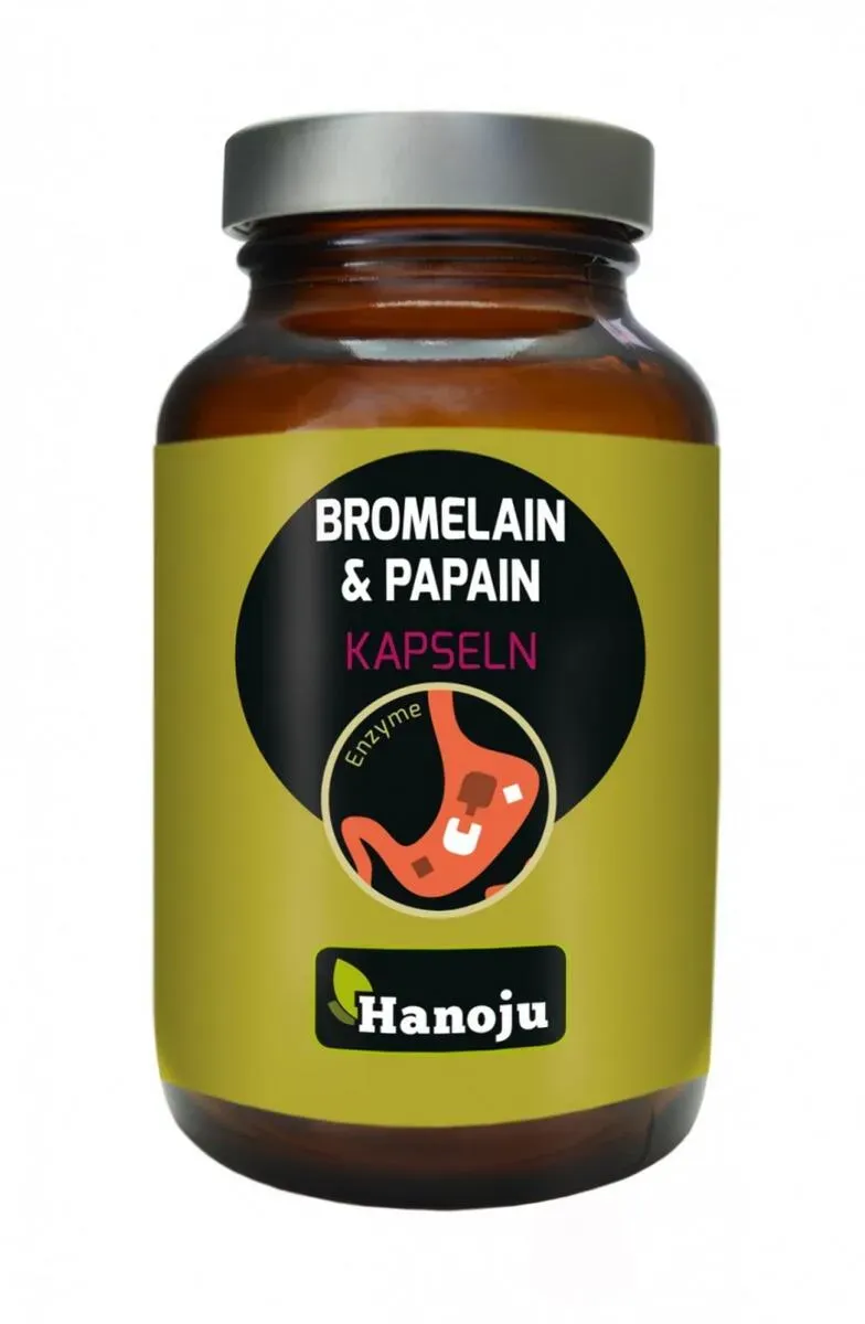 Bromelain + Papain Kapseln Hanoju