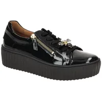 Gabor Damen Low-Top Sneaker Schwarz/Gold 44