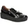 Gabor Damen Low-Top Sneaker Schwarz/Gold 44