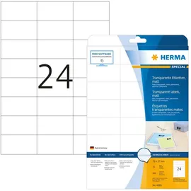 Herma Folienetiketten 4685 transparent 70,0 x 37,0 mm 25 Blatt