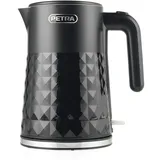 Petra Elektrischer Wasserkocher schwarz 2200 W, 1,5 l