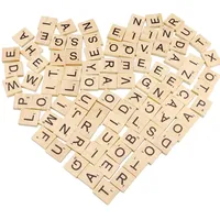 Holzbuchstaben Scrabble Buchstaben Holz Lernspiele Basteln Geschenk 200 Stück