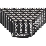 XCell 50x XCell Mignon Akku AA LSD Plus Ni-MH 1,2V 2550 mAh low self-discharge