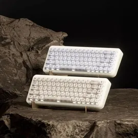 Akko YU01 Antique Jade Gaming-Tastatur, RGB - Hellbraun