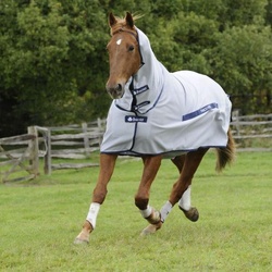 Bucas Buzz-Off Full Neck PONY - silver, 120