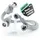greate Zulaufschlauch 2x Aquastop 1,5 m 3/4" Silberfarben