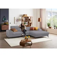 W.Schillig Eckcouch Polyester 3-Sitzer Grau