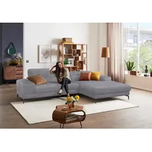 W.Schillig Eckcouch Polyester 3-Sitzer Grau