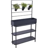 Garden Pleasure Hochbeet GLORIA Metall anthrazit rechteckig 94,5 x 155,0 cm