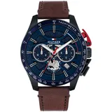 Tommy Hilfiger Bank Chronograph Leder 42 mm 1792268