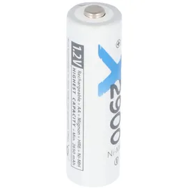 XCell 4 Stück 2900mAh Mignon AA Akku Ni-MH 1,2 Volt, verpackt in Folie