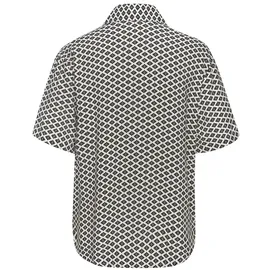 LASCANA Pyjamaoberteil Schwarz/Weiß 40