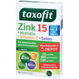 Klosterfrau Zink 15 + Histidin + Vitamin C + Selen Depot Tabletten 40 St.