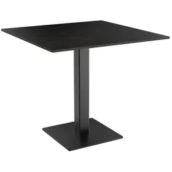 Gastro Outdoor Terrassentisch Borkum | 60x60 cm | HPL Compact Dunkler Schiefer