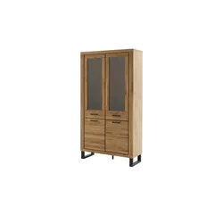 Primo Vitrine  Kain ¦ holzfarben ¦ Maße (cm): B: 108 H: 199 T: 40.0