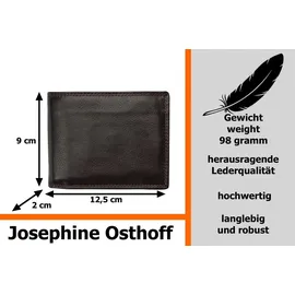 Josephine Osthoff Handtaschen-Manufaktur Josephine Osthoff Geldbörse Herren Portemonnaie schwarz/silber