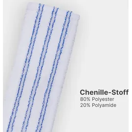 BestLivings Wischmopp mit Aluminiumstiel ausziehbar 80–130 cm Blau