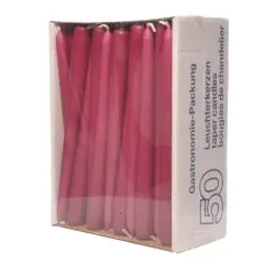 Leuchterkerze burgund AG-303 , 1 Packung = 50 Stück