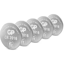 1x5 GP CR 2016 Lithium 3 Volt Knopfzellen            0602016C5
