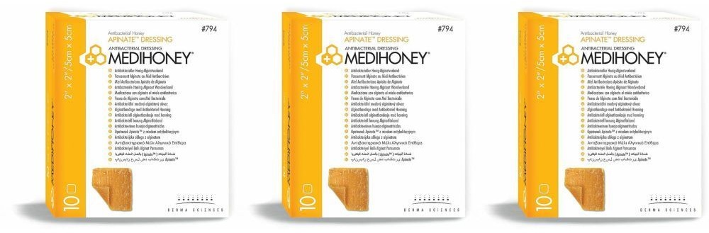 MedihoneyTM Antibakterielles Alginat-Pflaster mit Honig
