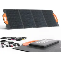 ERAYAK Faltbares Solar Panel 100W 18 Volt Solarmodul Speziell Mit 2 USB, DC, Typ-C 30W für Tragbare Powerstation, Outdoor Garten, Wohnwagen und Camping