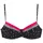 LASCANA Bügel-Bikini-Top Damen Schwarz/Rot 36 Cup F
