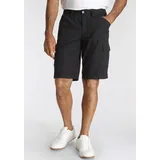 MAN'S WORLD Cargobermudas MAN'S WORLD, Herren, Gr. 44, N-Gr, schwarz, Obermaterial: 100% Baumwolle, unifarben, normal kniebedeckend, Hosen, auch in Großen Größen, Topseller