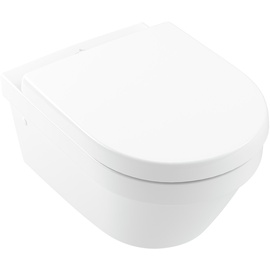Villeroy & Boch Architectura Wand-Tiefspül-WC offener Spülrand, DirectFlush L: 53 B: 37 cm weiß, mit CeramicPlus 4694R0R1