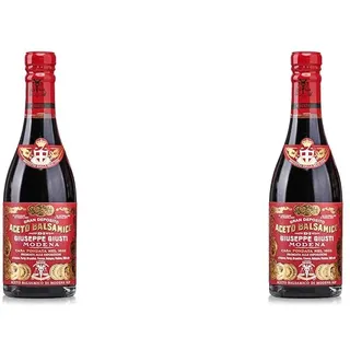 Giusti - IGP-Balsamico-Essig aus Modena 3 Goldmedaillen - 250ml Champagnotta (Packung mit 2)