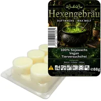 WonderWax Duftwachs WonderWax® Duftriegel 6 x Duftwachs Kreise Weiß, 100% Sojawachs (Hexengebräu), Duftrichtung: Hexengebräu