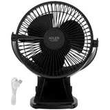 Adler AD 7342 15,5 cm Tischventilator Schwarz