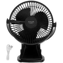 Adler AD 7342 15,5 cm Tischventilator Schwarz