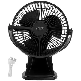 Adler AD 7342 15,5 cm Tischventilator Schwarz