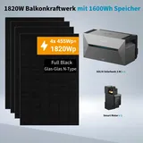 1820W Anker Solix Balkonkraftwerk Solix Solarbank2 AC E1600 2000W & Smart Meter