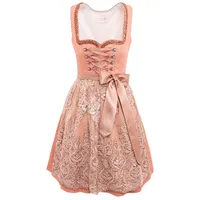 KRÜGER MADL & BUAM Trachtenkleid Midi Dirndl 2tlg. 60cm 116167 apricot rosa 44