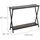 Relaxdays Konsolentisch 80 x 100 x 30 cm braun/schwarz