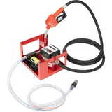 Dieselpumpe & 200W Ölabsaugpumpe Auto - Elektrisch Ölpumpe mit Zapfpistole - Mobile Tankstelle 45L/min - Kraftstoffpumpe und Heizölpumpe für LKW, Boot, Landwirtschaft, Traktoren