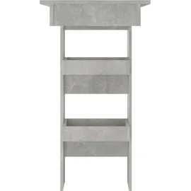 vidaXL Wand-Bartisch 102 x 45 x 103,5 cm Betongrau