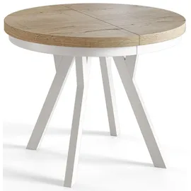alpimeble EVO Ø 100-200 cm braun/weiß