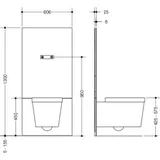 Hewi S 50 WC-Modul Höhenverstellbar