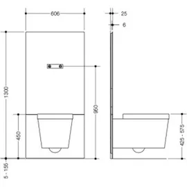 Hewi S 50 WC-Modul Höhenverstellbar