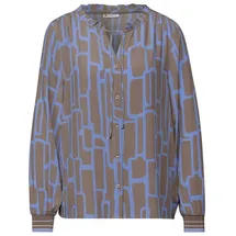 STREET ONE Damen Gemusterte Tunika mit Tape - 36