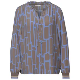 STREET ONE Damen Gemusterte Tunika mit Tape - 36
