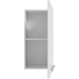 BASIC by Balculina Hängeschrank BASIC BY BALCULINA "Mandi", weiß matt, weiß hochglanz, B:34cm H:70cm T:23cm, Holzwerkstoff, Schränke, Hängeschrank, Breite 34cm, hochglanz Front