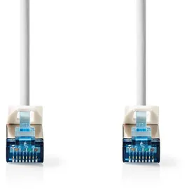 Nedis Cat 6a Kabel | S/FTP | RJ45 Stecker | RJ45 Stecker | 3.00 m | Snagless | Rund | LSZH | Weiss | Label